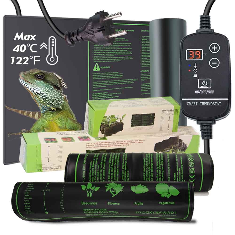 Heat Mat Seedling - Impermeável Reptile Heat Mat, 7-100W Plantas