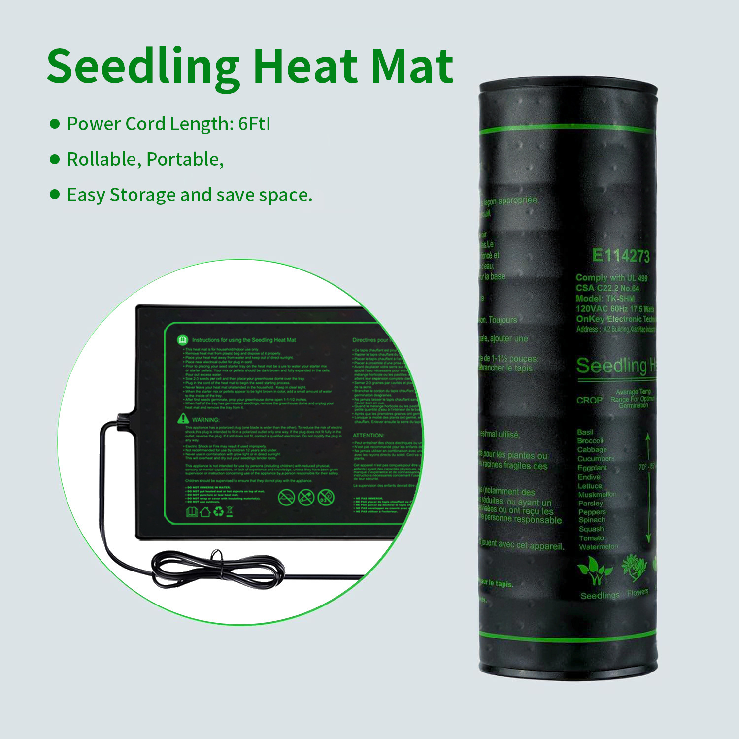 Tapete de calor para mudas, do - Heat Mat Seedling avaliação e preço