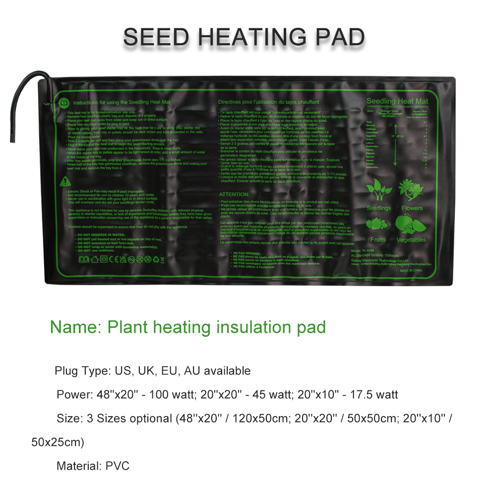 Almofada de aquecimento de mud - Heat Mat Seedling avaliação e preço