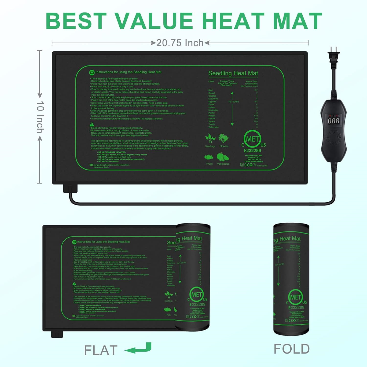 Tapete Térmico para Sementes c - Heat Mat Seedling avaliação e preço